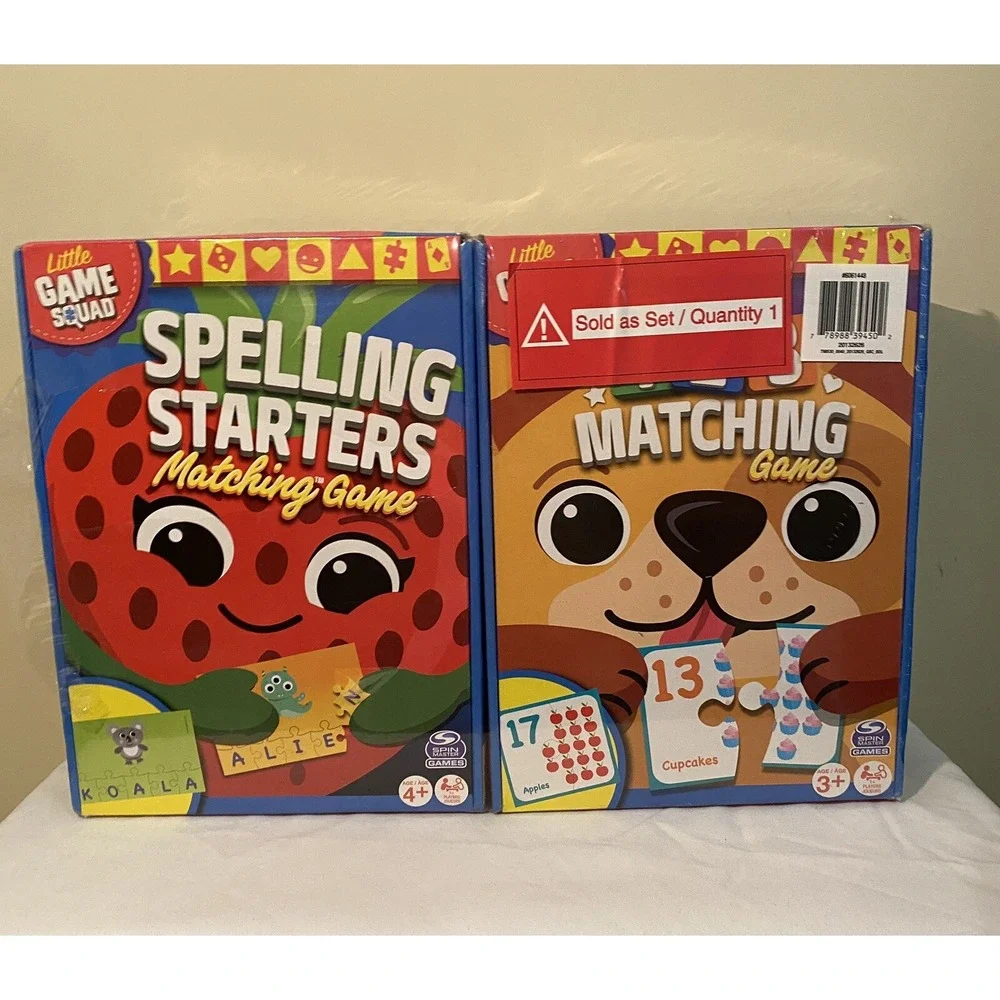 *New in‎ Packaging* Spin Master Match and Learn Puzzle Games (Set of 4)